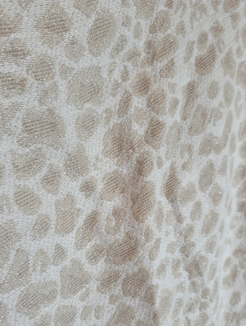 Cato Sparkly Leopard Print Fringed Wrap - Picture 4 of 5